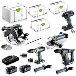 Quality 18V 5-Piece Brushless <b>Builders</b> Combo Kit 2 X 5.2AH hot sales - Product Image 1