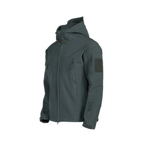Hunting Hooded Insulated Softshell Tactical <b>Jacket</b> Winter Warm Fleece Hooded Coats for Outdoor Hiking With Zip Up Design - Product Image 6