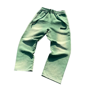Finch luxe hommes français éponge jambe droite pantalons de survêtement concepteur personnalisé taille moyenne léger Style décontracté Logo personnalisé lavé - Product Image 1