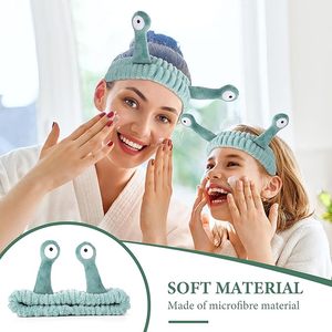 <strong>Snail</strong> Hair Bands <strong>Makeup</strong> <strong>Headbands</strong> Women Coral Fleece Elastic <strong>Headband</strong> Creative Hair Accessories for Washing Face Shower Sports - Product Image 6