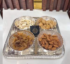 Ensemble de bols polis miroir avec plateau et cuillère pour fête et décoration d'intérieur Cadeau de fruits secs Prix - Product Image 3