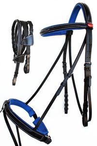Brida de cuero Horse Snaffle de alta calidad en marrón - Product Image 4