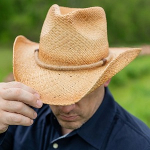 Sombreros de vaquero de estilo occidental Vintage para hombres y mujeres 100% algodón y cuero Casual uso diario pesca protección al aire libre - Product Image 3