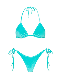 บิกินี่ที่กําหนดเองพร้อมโลหะโลโก้ป้ายเอวสูงที่กําหนดเองบิกินี่ชุดว่ายน้ํา Beachwear เซ็กซี่ 2 ชิ้นชุดบิกินี่ String 2024 - Product Image 2