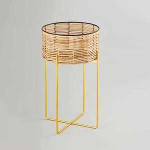 2-Tier Metal Planter with Sleek Gold Powder Coating Stand Perfect for Elegant Home Garden and Outdoor Decoration - Product Image 6