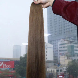 ผมต่อของมนุษย์สำหรับต่อผม100% ผมแท้สีน้ำตาลเวียดนามนุ่มและนุ่มยาวได้ใน2024 - Product Image 1