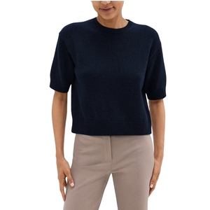 Top Corto de Cachemira Vintage con Logotipo, Lavado Ácido, 230gsm, Transpirable, Ecológico, Holgado, para Mujer, Gran Oferta - Product Image 3