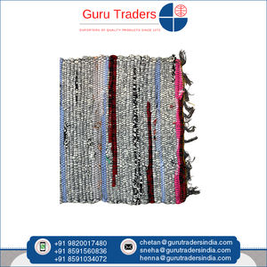 Proveedor a granel de alfombrillas Chindi personalizables antideslizantes, alfombrillas lavables hechas a mano con algodón reciclado para uso doméstico y comercial - Product Image 6