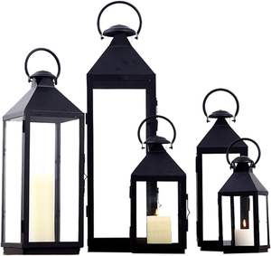 Meilleure vente Style européen Nouveau Camping Bougie Lanterne Lampe pour Paysage Cour Jardin Décoration Autres Bougeoirs Bocaux - Product Image 4