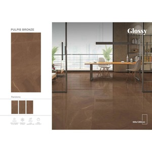 กระเบื้องเคลือบหินอ่อนพอร์ซเลนสีขาวกระเบื้องเซรามิกผนังขัดเงา - Product Image 3