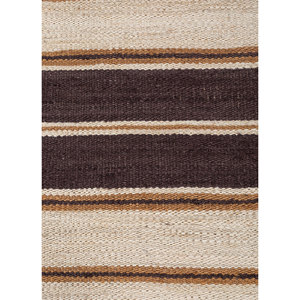 Tapis tissés plats Nomadic Threads PDJT-777 en jute et chanvre rayés ivoire pour usage domestique - Product Image 3