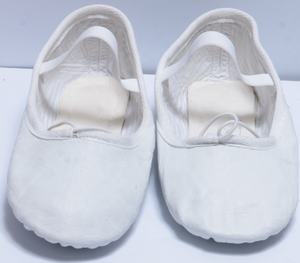 Zapatos de Ballet de Suela Completa de Cuero Blanco Genuino para Mujer, Suaves y Cómodos, Hechos en Fábrica, Precio al por Mayor - Product Image 1