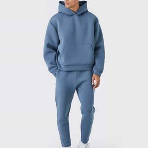 Gran oferta 2025, traje de jogging transpirable personalizado para hombre, de talla grande colección de invierno, chándal con capucha estampado de alta calidad de algodón 100% - Product Image 6