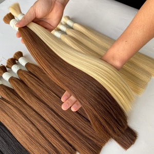 Caliente 100g a granel recto cutícula alineada cabello vietnamita tupé estilo ondulado extensiones a precio al por mayor paquetes Genius Weft - Product Image 2