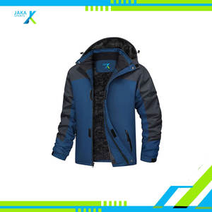 Veste d'hiver pour homme, longue, chaude, doublée de polaire, imperméable, veste de ski coupe-vent, parka à capuche, randonnée en plein air, camping, Jaka Sport - Product Image 2