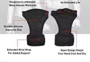 Logotipo personalizado de alta calidad al por mayor por buen fabricante Nuevo estilo El mejor material con la mejor tarifa para guantes de fitness para gimnasio Tarifa barata - Product Image 2