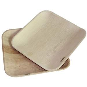 Vente en gros service de vaisselle jetable moderne en bambou et feuille de palmier rectangle biodégradable pour les fêtes à prix compétitif - Product Image 2