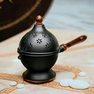 Soporte de Aroma de Metal de estilo árabe, quemador de incienso de escritorio de Oriente Medio para difusor de aromaterapia, uso aromático, incienso de incienso - Product Image 1