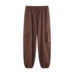 Pantalons de jogging pour hommes en coton éponge 365G personnalisés OEM, unisexe, respirants, avec poches, taille XL, vente en gros - Product Image 1