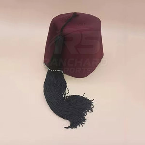 Sombrero Fez Masónico con Borla Bordada Estilo Shriner, Sombrero Fez Masónico para Ceremonia de Logia Masónica, Sombrero Fez Masónico Bordado Personalizado - Product Image 2
