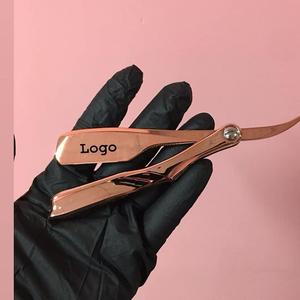 มีดโกนแบบตรงขอบเดียวทำจากสแตนเลสสำหรับช่างตัดผมชายดีไซน์พับได้พร้อมใบมีดเปลี่ยนได้สำหรับใช้งานบนใบหน้า - Product Image 2