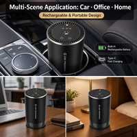Diffuseur d'arômes pour voiture, 3 modes de parfum, lumière, puissant, double commande tactile, ultrasons, nano-brume, CE