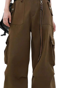 Plus Size Autumn New <b>Men</b> Cotton Cargo Trousers Fitness Workout Solid Trousers Male Casual Fashion Pencil Pants <b>Joggers</b> - Product Image 6