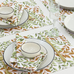 Faux Leather Cotton Placemats Eco-Friendly, Breathable, <b>Heat</b>-Resistant Dining Table <b>Mats</b> for Home, Bedding & Restaurant Use - Product Image 6