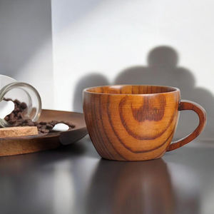 Top vente nouveauté tasses en bois pour les amateurs de thé et de café Unique fêtes de mariage cadeaux décoration taille personnalisée bois poli - Product Image 1