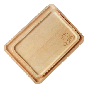 Vaisselle en bois écologique pour le petit-déjeuner, plateau d'hôtel, assiette à dîner pour barbecue, artisanat moderne réglable fait à la main - Product Image 5