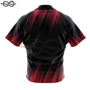 Polo de golf en polyester 100% coton personnalisé pour homme, en toile avec logo brodé et motif solide, pour le sport, par sublimation - Product Image 2