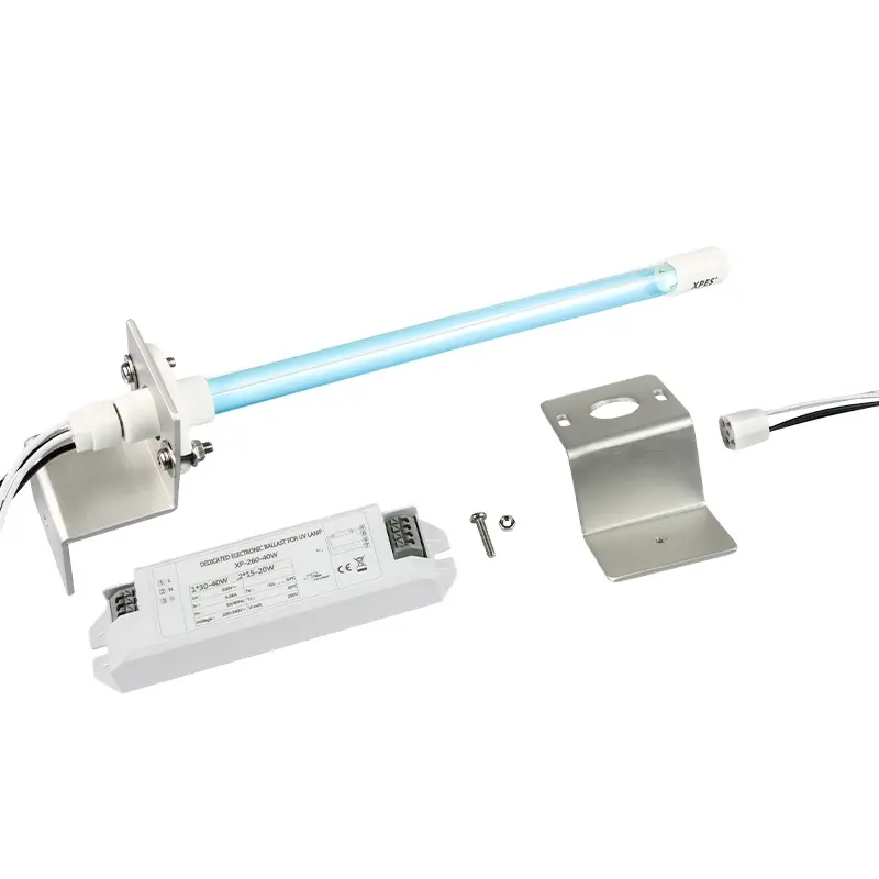 AC 165-265V xử lý không khí đèn UV tế bào cơ sở duy nhất kết thúc UV Ống G10 Cơ sở loại màu xanh/tím tia cực tím đèn