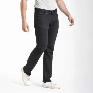 กางเกงยีนส์ผู้ชายดีไซน์ใหม่ ทรงครอสพ็อคเก็ต ขอบเอวแบบริบ สีพื้นเรียบง่าย สไตล์ลำลอง แฟชั่น ราคาขายส่ง - Product Image 3