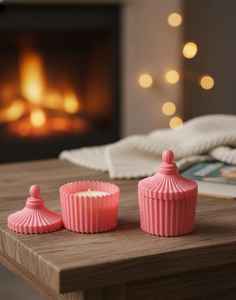 Bougie parfumée en cire de soja dans un pot en verre, bougie artisanale d'aromathérapie, design élégant, cadeau de Diwali disponible, prix fabricant indien - Product Image 6