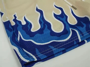 <b>Men's</b> Double Layer Gym Mesh <b>Shorts</b> <b>5</b> <b>Inch</b> <b>Inseam</b> Breathable Solid Pattern Logo Casual Hip-Hop Style for Summer - Product Image 6