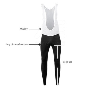 Pantalones Cortos de Ciclismo para Hombre KATBROS INDUSTRY, Negros y Blancos, con Malla Trasera, Ajustados, Transpirables, Sin Costuras, de Secado Rápido, Largos, Talla Adulto - Product Image 5