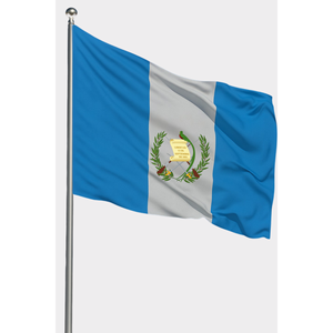 Guatemala Outdoor <b>Flag</b> with Digital Printing Aluminum or Fiberglass <b>Pole</b> 3x5ft Polyester or Silk Banner <b>for</b> Cars Display - Product Image 1