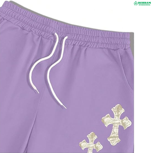 Men's Vintage Stone Acid Wash Flared <b>Jogger</b> Pants Custom Heavyweight French Terry Distressed Embroidery Patch Baggy 3D <b>Stacked</b> - Product Image 6