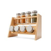 Accessoires de cuisine Rangement d'épices Porte-épices en bois Support d'assaisonnement pour la décoration et le stockage de la cuisine