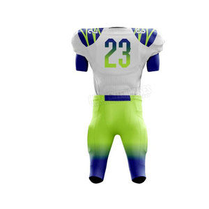 Uniformes de football américain personnalisés de taille XL de haute qualité Nouveaux ensembles Tops imprimés avec techniques de sublimation Nom de l'équipe - Product Image 2