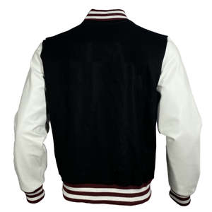 OEM personalizado de talla grande para hombre Letterman Vintage chaqueta de béisbol de estilo largo Varsity PAKISTÁN Chenille bordado de cuero para el invierno - Product Image 5