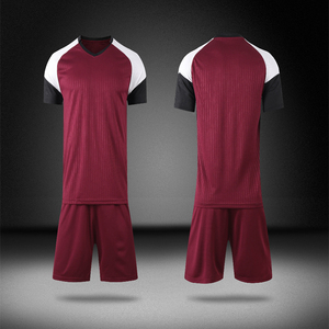 Benutzer definierte schnell trocknende atmungsaktive Fußball trikot Hochwertige Uniform-Sets 100% Baumwolle Polyester Sport bekleidung Erwachsene Uniformen Set 2022 - Product Image 3