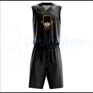 Uniforme de basketball personnalisable à faible MOQ, imprimé par transfert thermique, 100% polyester, été, séchage rapide, respirant, col en V, vêtements d'entraînement - Product Image 4