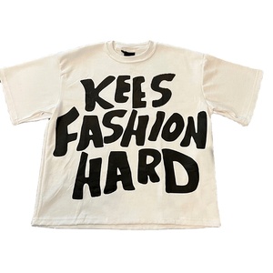 Camiseta para hombre de 100% algodón grueso de alta calidad en blanco Ringer de microfibra de peso pesado de gran tamaño desgastado lavado con ácido - Product Image 6