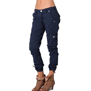 <b>Summer</b> Stylish Custom Woman <b>Trousers</b> Manufacturer Slim Fit 100% Cotton Jogger Multi-Pocket Trending Cargo Pants <b>Women</b> - Product Image 2