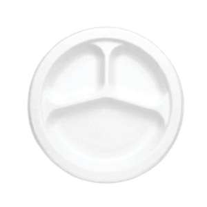 Chutney/Sauce Companion Plates Biodegradable Bagasse Jalebi Platos Ecológico Desechable Caña de azúcar para fiestas Eventos Chaat - Product Image 1