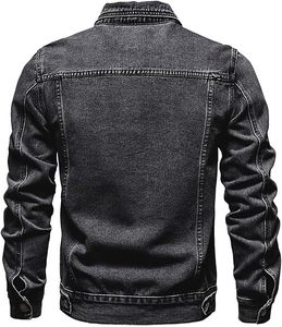 แจ็กเก็ตยีนส์ผู้ชายแจ็กเก็ตผ้ายีนส์แบบคลาสสิกลำลอง - Product Image 2