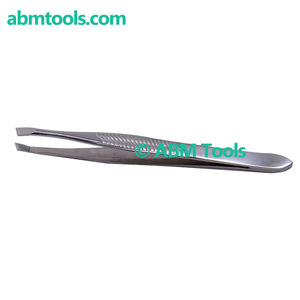 แหนบสแตนเลสสำหรับเครื่องสำอางประเภทที่2ที่มีด้ามจับและพื้นผิวปลายฟันแบบ DIY เกรดอุตสาหกรรมออกแบบได้ตามต้องการ - Product Image 1