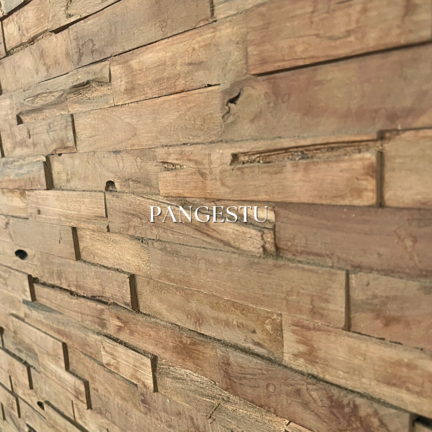 Natural teak brown Soft light to medium brown variations