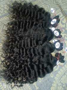 Extensions de cheveux brésiliens ondulés profonds Remy Extensions de cheveux humains de haute qualité de qualité indienne - Product Image 5